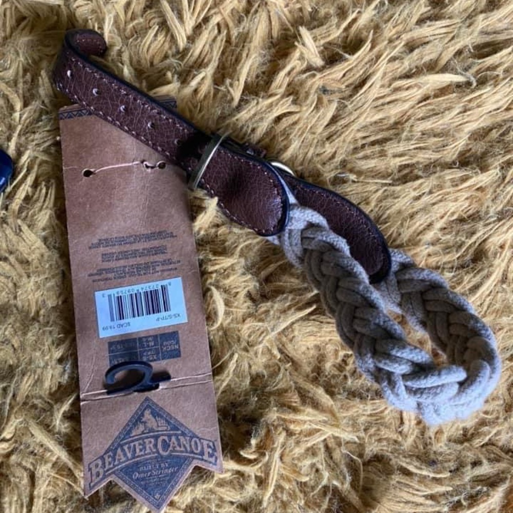 Beaver canoe dog collar